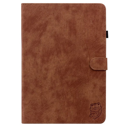 For Honor Pad X8a Cases Tiger Imprint Anti-Scratch PU Leather Tablet Cover