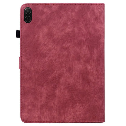 For Honor Pad X8a Cases Tiger Imprint Anti-Scratch PU Leather Tablet Cover