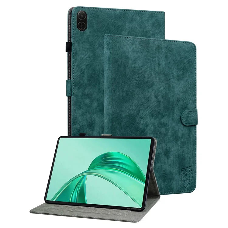 For Honor Pad X8a Cases Tiger Imprint Anti-Scratch PU Leather Tablet Cover