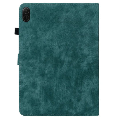 For Honor Pad X8a Cases Tiger Imprint Anti-Scratch PU Leather Tablet Cover