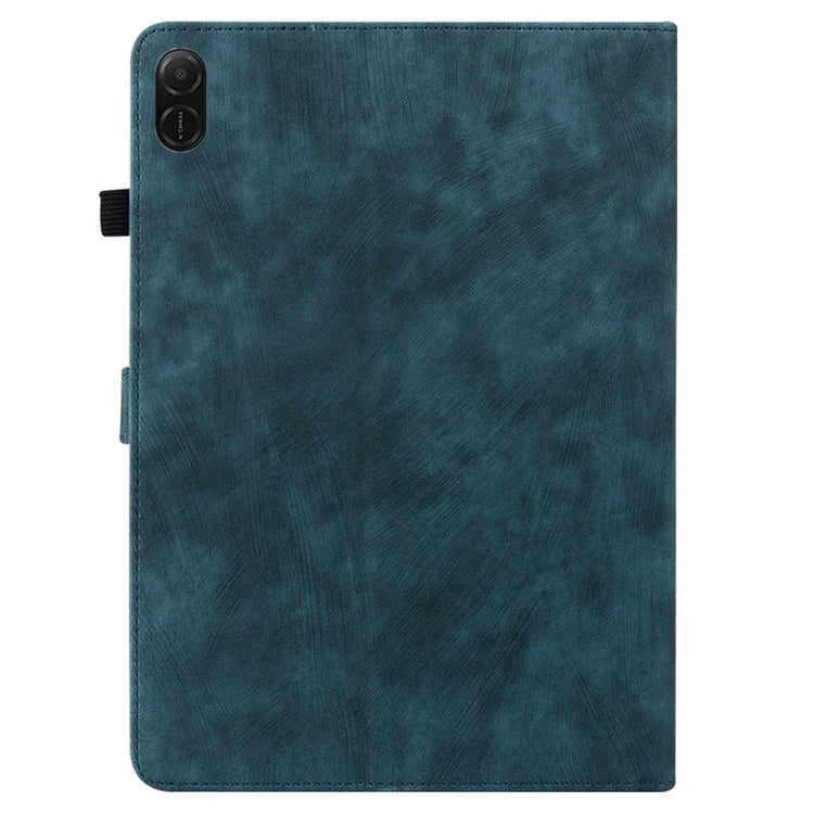 For Honor Pad X8a Cases Tiger Imprint Anti-Scratch PU Leather Tablet Cover