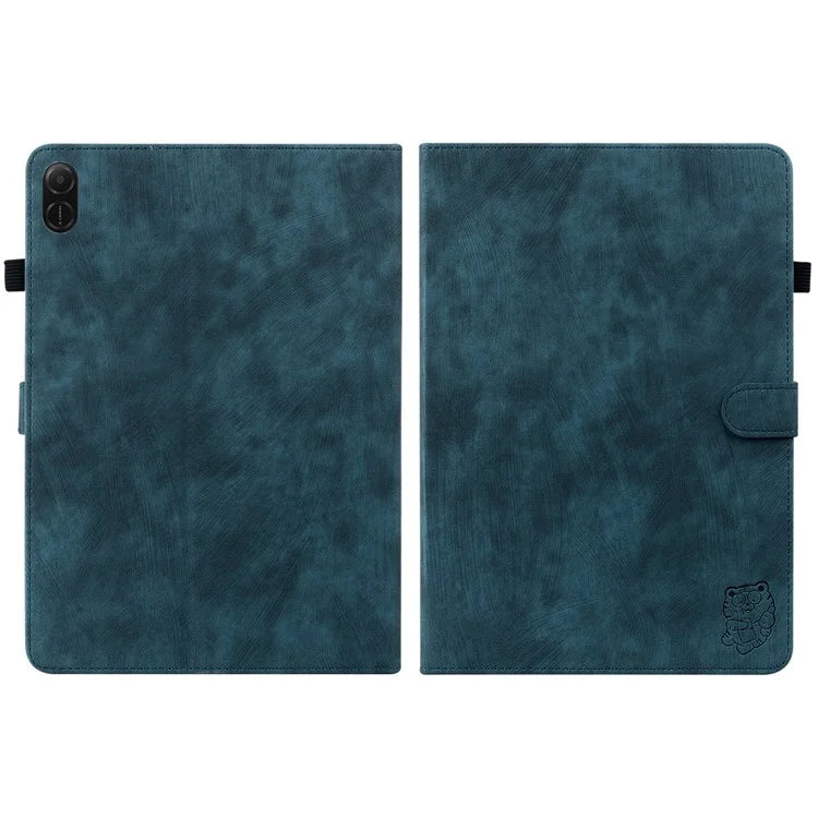 For Honor Pad X8a Cases Tiger Imprint Anti-Scratch PU Leather Tablet Cover