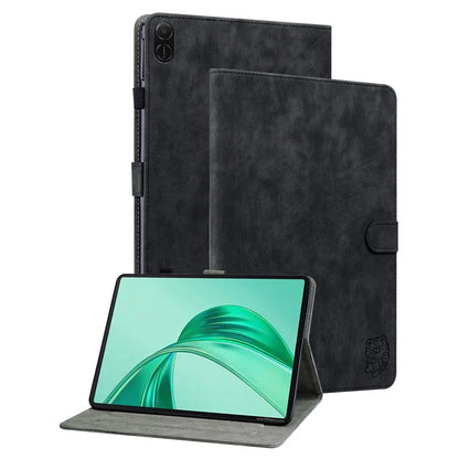 For Honor Pad X8a Cases Tiger Imprint Anti-Scratch PU Leather Tablet Cover