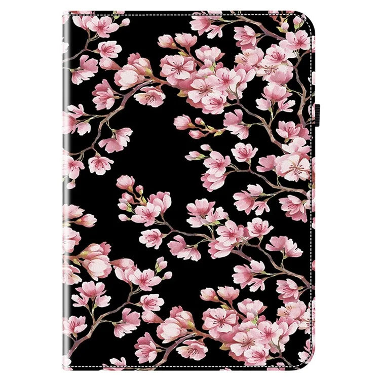 For Honor Pad X8a Leather Case Pattern Printed Stand Tablet Cover with Card Slots