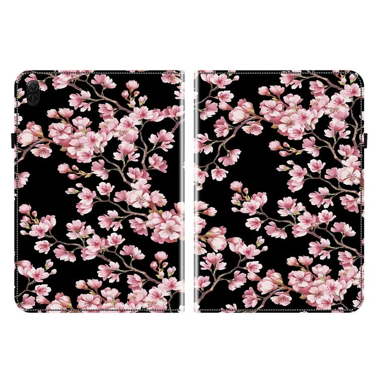 For Honor Pad X8a Leather Case Pattern Printed Stand Tablet Cover with Card Slots