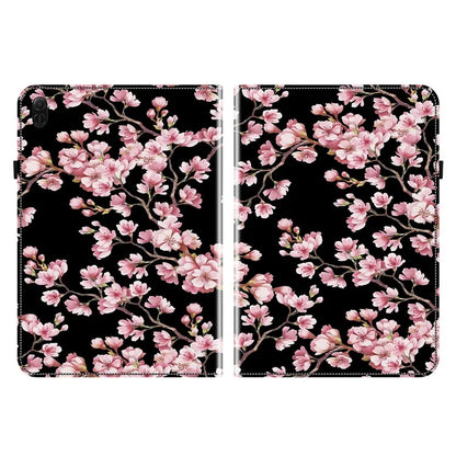 For Honor Pad X8a Leather Case Pattern Printed Stand Tablet Cover with Card Slots