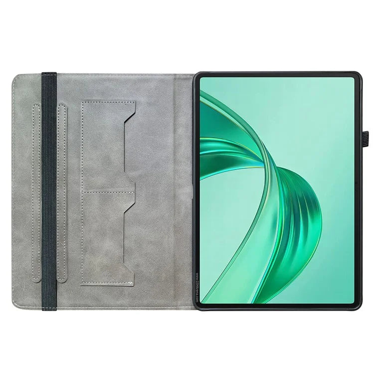 For Honor Pad X8a Leather Case Pattern Printed Stand Tablet Cover with Card Slots