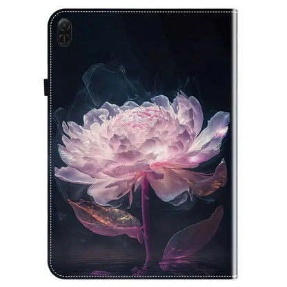 For Honor Pad X8a Leather Case Pattern Printed Stand Tablet Cover with Card Slots