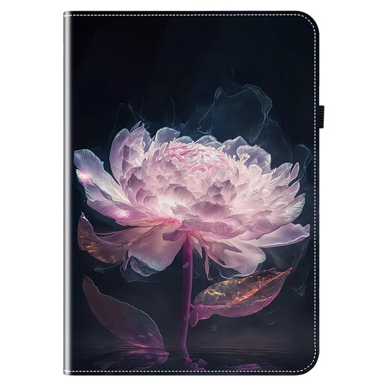 For Honor Pad X8a Leather Case Pattern Printed Stand Tablet Cover with Card Slots