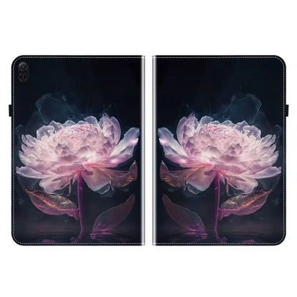 For Honor Pad X8a Leather Case Pattern Printed Stand Tablet Cover with Card Slots