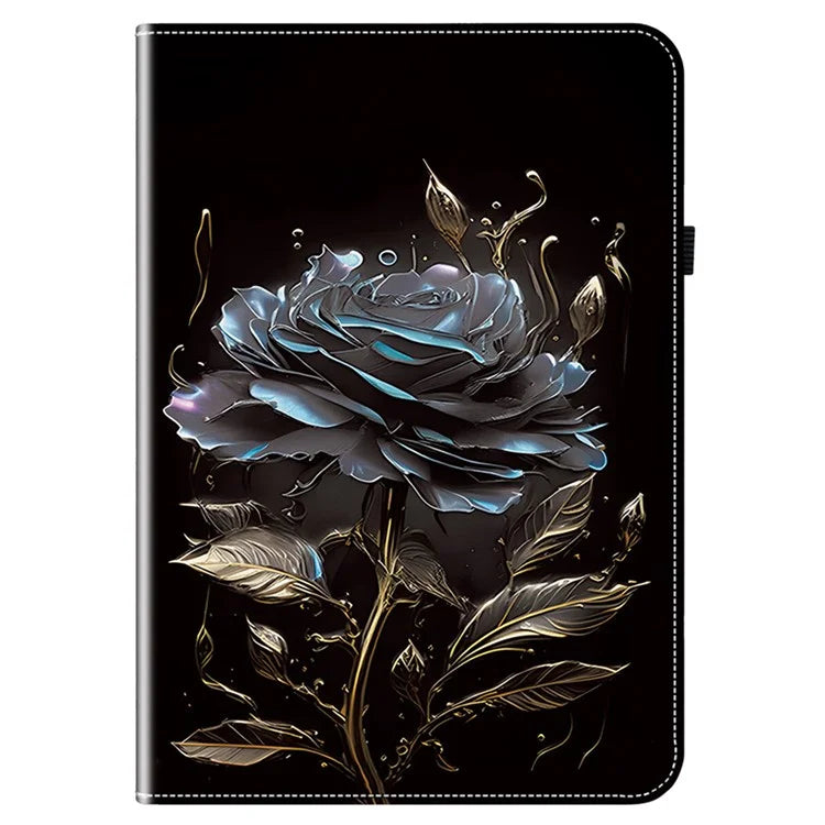 For Honor Pad X8a Leather Case Pattern Printed Stand Tablet Cover with Card Slots
