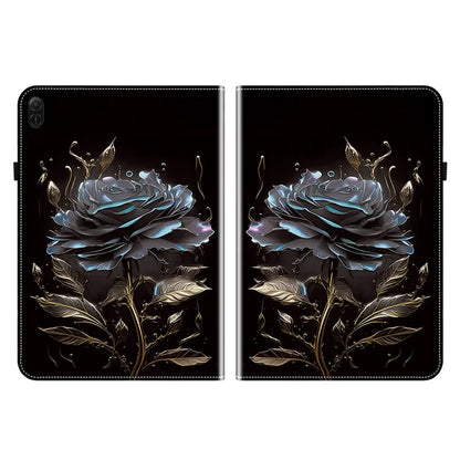 For Honor Pad X8a Leather Case Pattern Printed Stand Tablet Cover with Card Slots