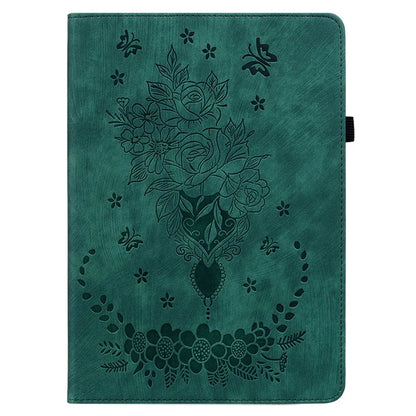 For Honor Pad X8a Case Card Holder Anti-Scratch Leather Cover Rose Flower Imprint