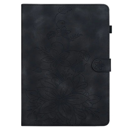 For Honor Pad X8a Case Lily Flower Imprint Card Slots Leather Tablet Cover