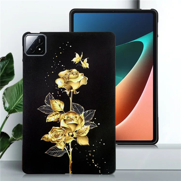 For Xiaomi Pad 6S Pro 12.4 TPU Case Pattern Printing Slim Tablet Protective Cover