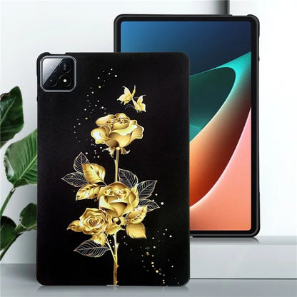 For Xiaomi Pad 6S Pro 12.4 TPU Case Pattern Printing Slim Tablet Protective Cover