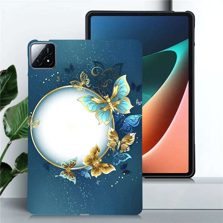 For Xiaomi Pad 6S Pro 12.4 TPU Case Pattern Printing Slim Tablet Protective Cover
