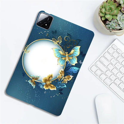 For Xiaomi Pad 6S Pro 12.4 TPU Case Pattern Printing Slim Tablet Protective Cover