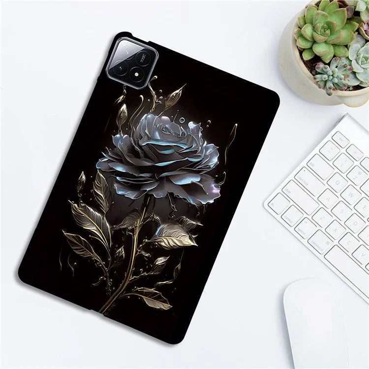 For Xiaomi Pad 6S Pro 12.4 TPU Case Pattern Printing Slim Tablet Protective Cover