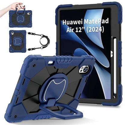 For Huawei MatePad Air 12 (2024) Case Silicone+PC Kickstand Tablet Cover