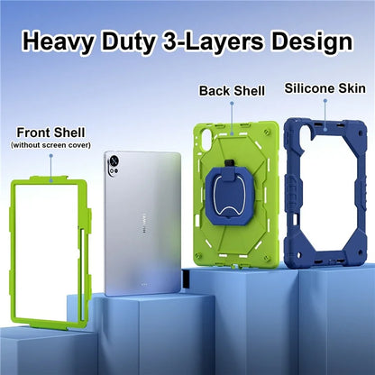 For Huawei MatePad Air 12 (2024) Case Silicone+PC Kickstand Tablet Cover