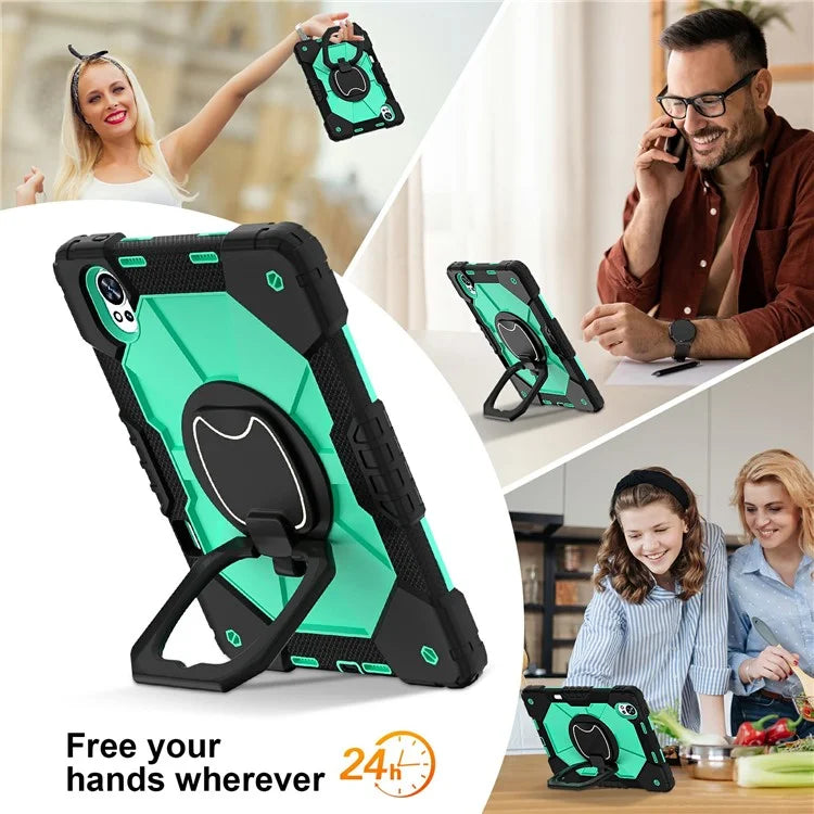 For Huawei MatePad Air 12 (2024) Case Silicone+PC Kickstand Tablet Cover