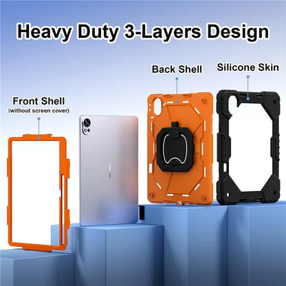 For Huawei MatePad Air 12 (2024) Case Silicone+PC Kickstand Tablet Cover