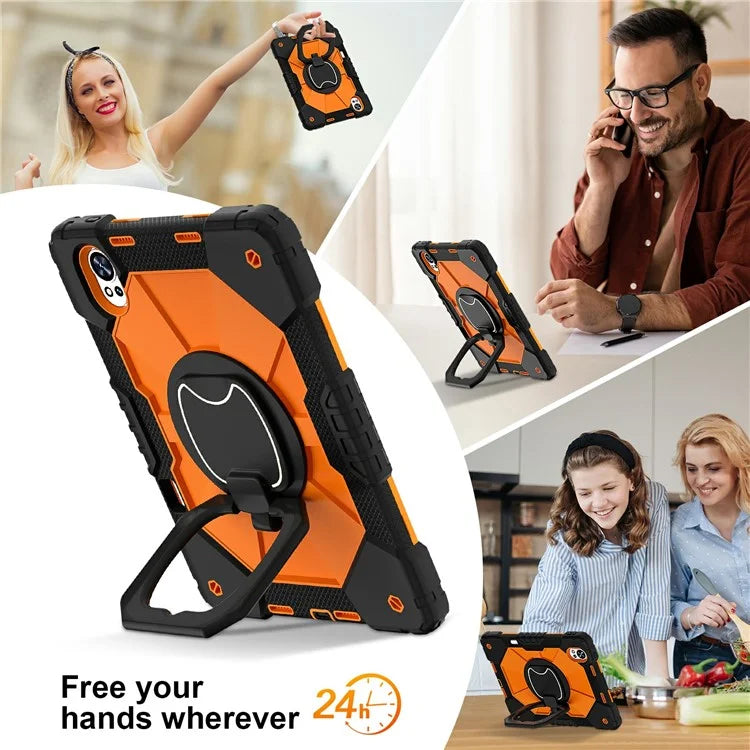 For Huawei MatePad Air 12 (2024) Case Silicone+PC Kickstand Tablet Cover