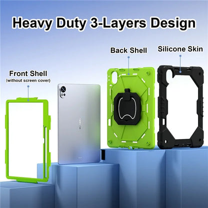 For Huawei MatePad Air 12 (2024) Case Silicone+PC Kickstand Tablet Cover