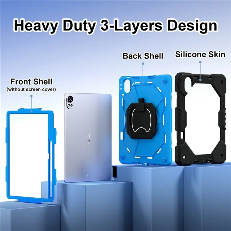 For Huawei MatePad Air 12 (2024) Case Silicone+PC Kickstand Tablet Cover