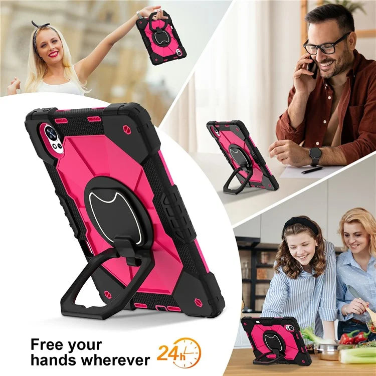 For Huawei MatePad Air 12 (2024) Case Silicone+PC Kickstand Tablet Cover