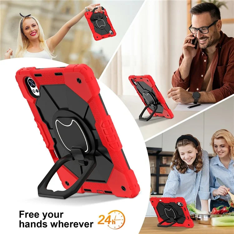 For Huawei MatePad Air 12 (2024) Case Silicone+PC Kickstand Tablet Cover