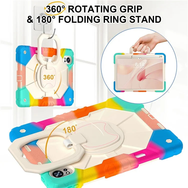 For Huawei MatePad Air 12 (2024) Case Silicone+PC Kickstand Tablet Cover