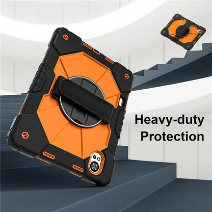 For Huawei MatePad Air 12 (2024) Case Kickstand Silicone+PC Tablet Cover with Shoulder Strap