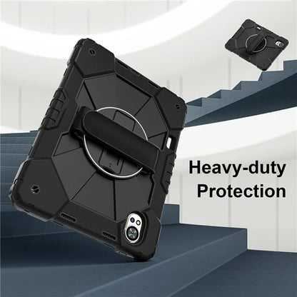 For Huawei MatePad Air 12 (2024) Case Kickstand Silicone+PC Tablet Cover with Shoulder Strap