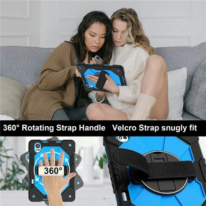 For Huawei MatePad Air 12 (2024) Case Kickstand Silicone+PC Tablet Cover with Shoulder Strap