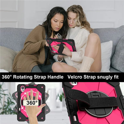For Huawei MatePad Air 12 (2024) Case Kickstand Silicone+PC Tablet Cover with Shoulder Strap