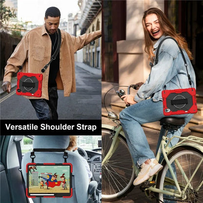 For Huawei MatePad Air 12 (2024) Case Kickstand Silicone+PC Tablet Cover with Shoulder Strap