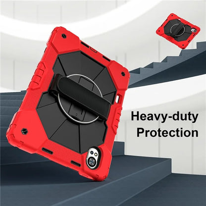 For Huawei MatePad Air 12 (2024) Case Kickstand Silicone+PC Tablet Cover with Shoulder Strap