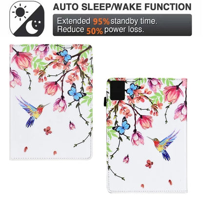 For Lenovo Tab M11 / Xiaoxin Pad 11 2024 Case Pattern Printing Card Holder Leather Tablet Stand Cover