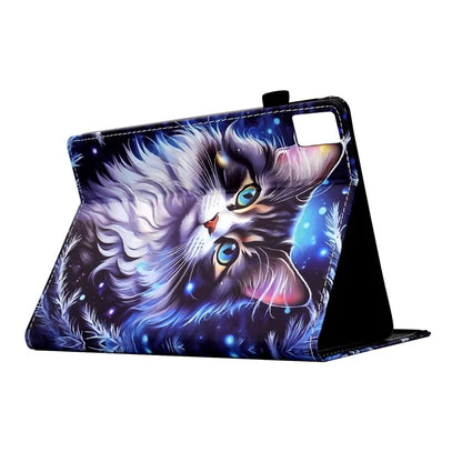 For Lenovo Tab M11 / Xiaoxin Pad 11 2024 Case Pattern Printing Card Holder Leather Tablet Stand Cover