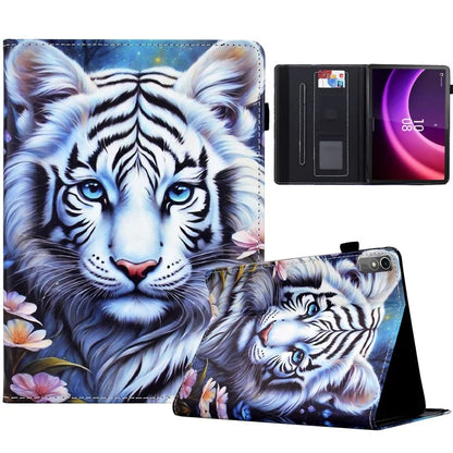For Lenovo Tab P11 Gen 2 TB-350 / Xiaoxin Pad Plus (2023) Case Pattern Printing Card Holder Leather Tablet Stand Cover