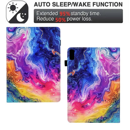 For Lenovo Tab M9 TB-310FU Case Pattern Printing Tablet Cover Shockproof Leather Card Holder Stand Case