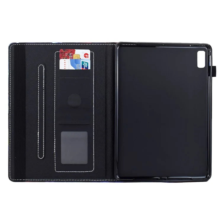 For Lenovo Tab M9 TB-310FU Case Pattern Printing Tablet Cover Shockproof Leather Card Holder Stand Case