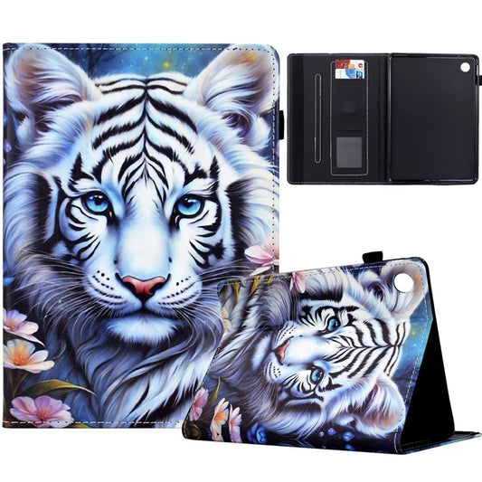For Samsung Galaxy Tab A8 10.5 (2021) X205 / X200 Case Pattern Printing Tablet Cover Shockproof Leather Card Holder Stand Case