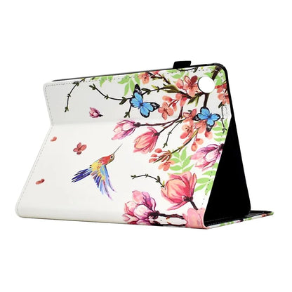 For Samsung Galaxy Tab A9+ Case Pattern Printing Tablet Cover Shockproof Leather Card Holder Stand Case