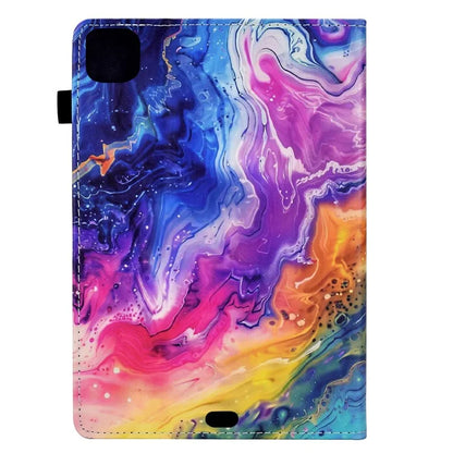 For iPad Pro 11 (2024) Case Pattern Printing Tablet Cover Shockproof Leather Card Holder Stand Case