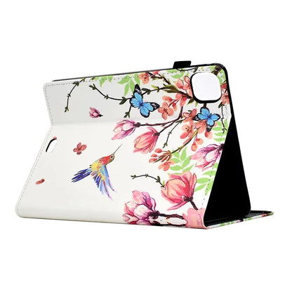 For iPad Pro 11 (2024) Case Pattern Printing Tablet Cover Shockproof Leather Card Holder Stand Case