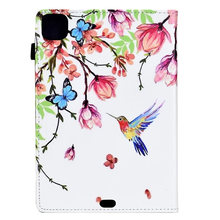 For iPad Pro 11 (2024) Case Pattern Printing Tablet Cover Shockproof Leather Card Holder Stand Case