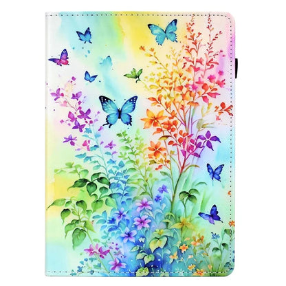 For iPad Pro 11 (2024) Case Pattern Printing Tablet Cover Shockproof Leather Card Holder Stand Case